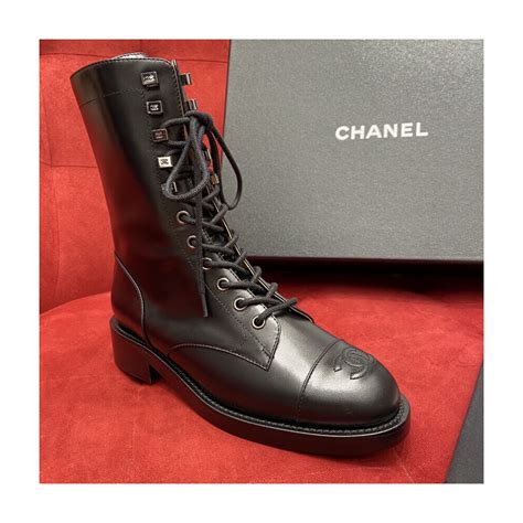 calf skin chanel|Chanel calfskin boots.